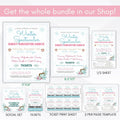 winter wonderland event flyer editable template